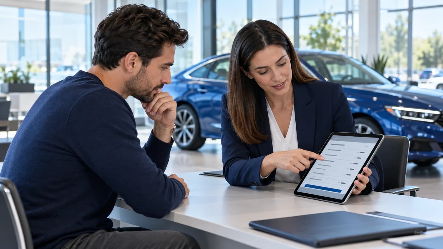 Illinois car buyer reviewing an itemized dealer quote